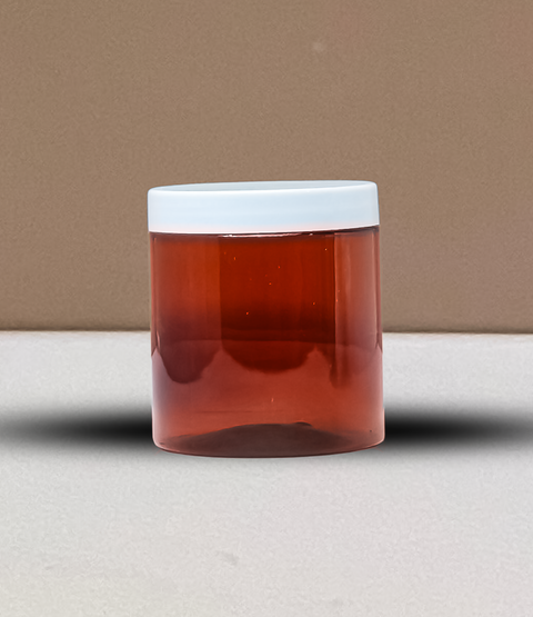 500g Plastic Jar With White Lid