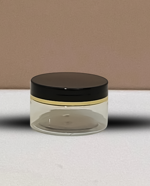 100g Plastic Jar With Black Lid