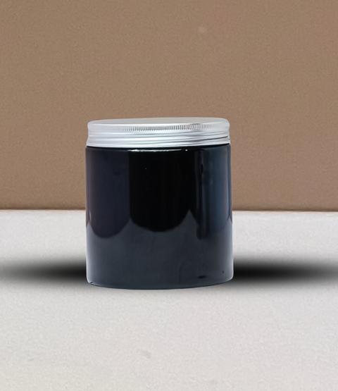 500g Plastic Jar With Silver Aluminium Lid