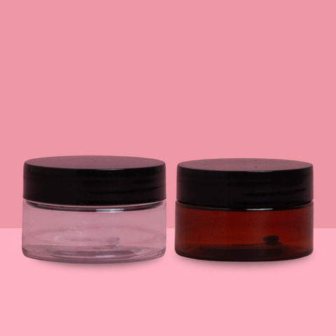 30g Plastic Jar With Black Lid