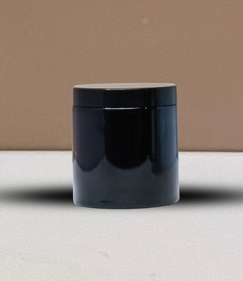 500g Plastic Jar With Black Lid