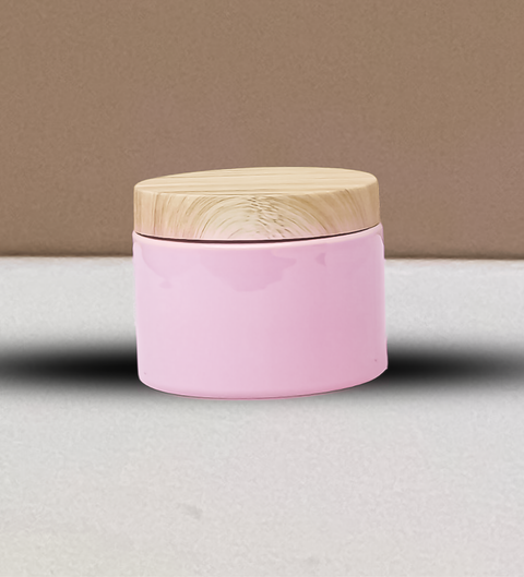 300g Plastic Jar With Bamboo Lid