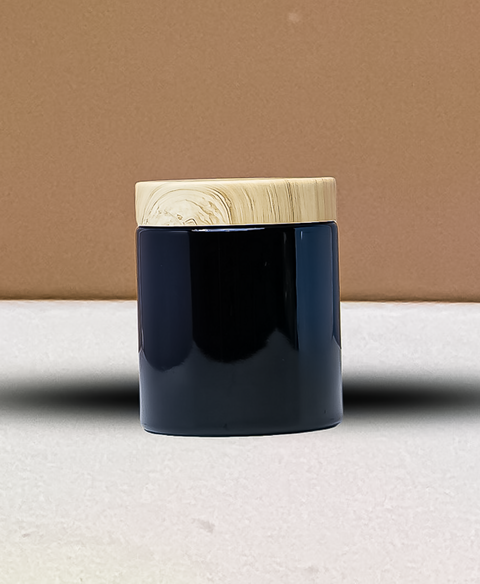 250g Tall Plastic Jar With Bamboo Lid