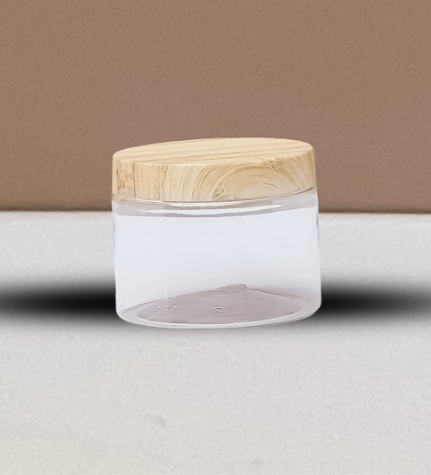 300g Plastic Jar With Bamboo Lid