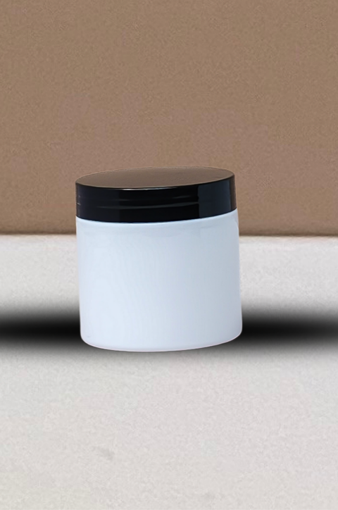 200g Plastic Jar With Black Lid