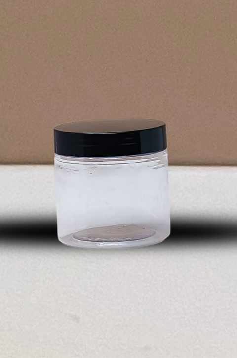 200g Plastic Jar With Black Lid