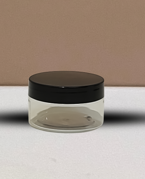 100g Plastic Jar With Black Lid