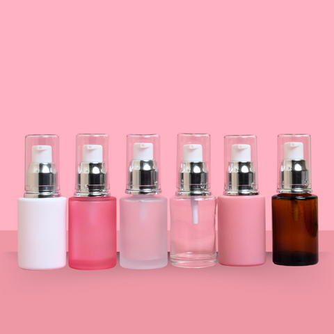 30Ml Glass Bottle With Silver Treatment Pump