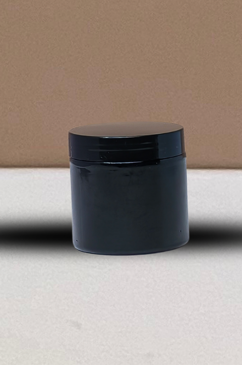 200g Plastic Jar With Black Lid