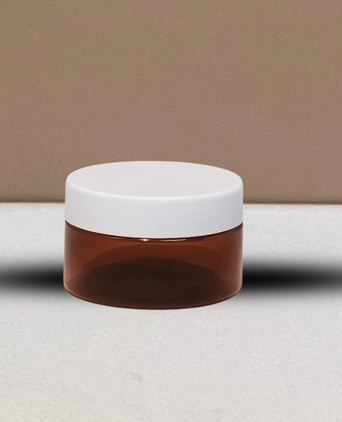 100g Plastic Jar With White Lid