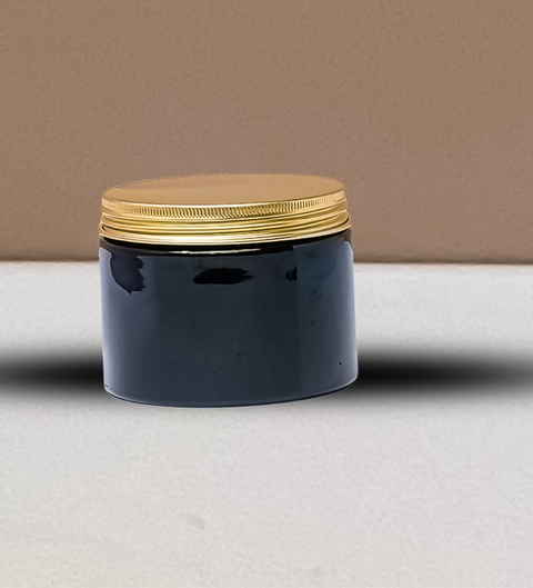 300g Plastic Jar With Gold Aluminium Lid
