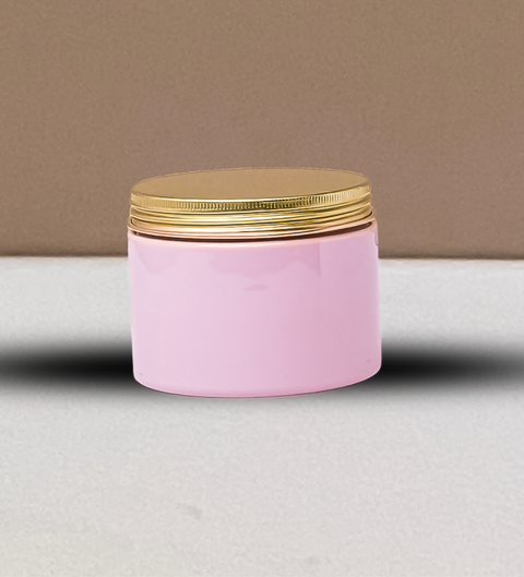 300g Plastic Jar With Gold Aluminium Lid