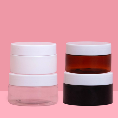 100g Plastic Jar With White Lid