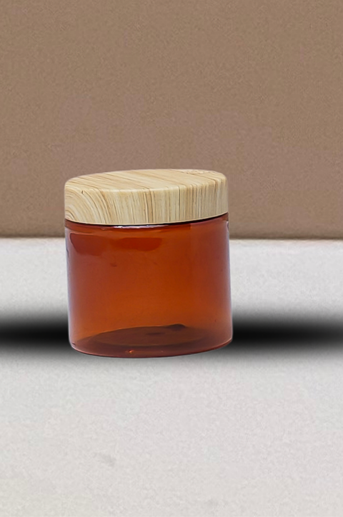 200g Plastic Jar With Bamboo Lid