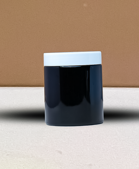 250g Tall Plastic Jar With White Lid