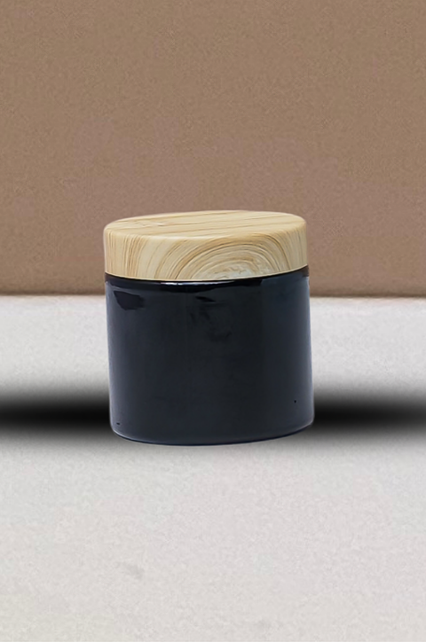 200g Plastic Jar With Bamboo Lid