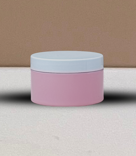 250g Wide Plastic Jar With White Lid