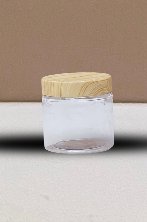 200g Plastic Jar With Bamboo Lid