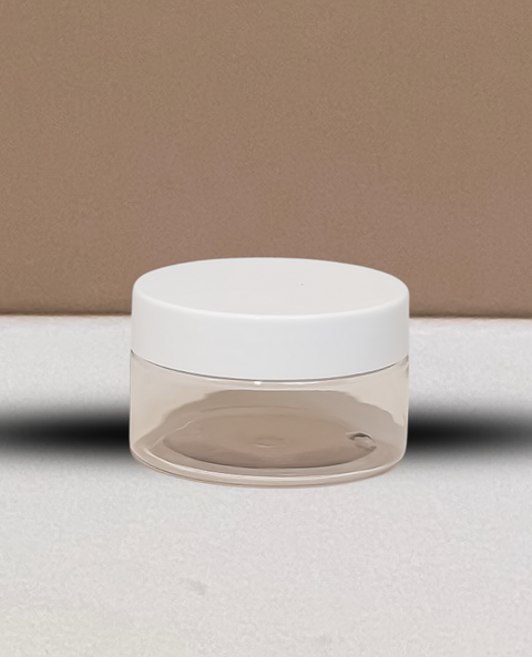 100g Plastic Jar With White Lid