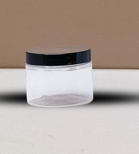 300g Plastic Jar With Black Lid