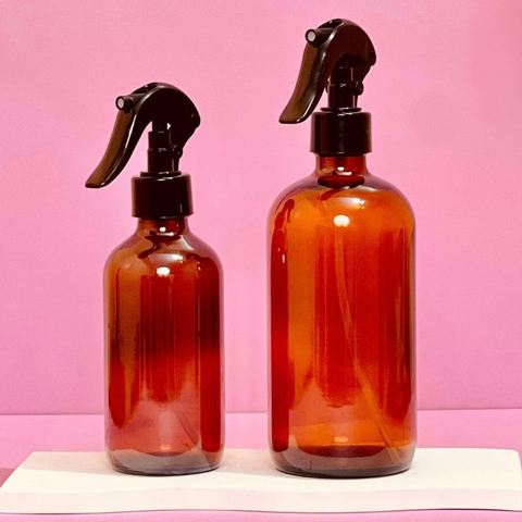 500ml Amber Glass Bottle + Trigger Sprayers