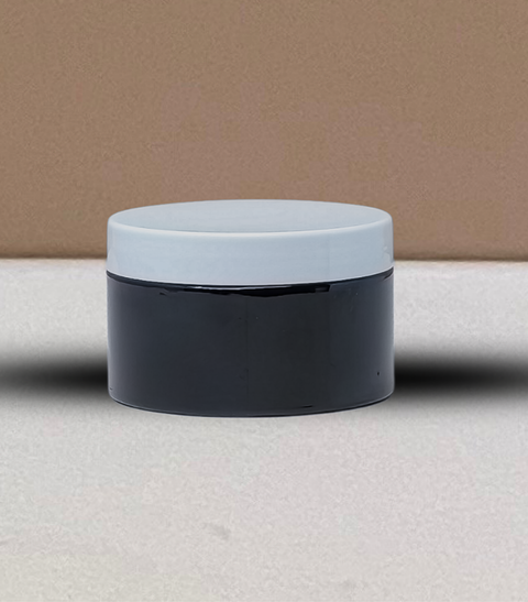 250g Wide Plastic Jar With White Lid