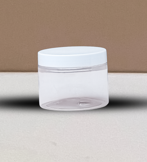 300g Plastic Jar With White Lid