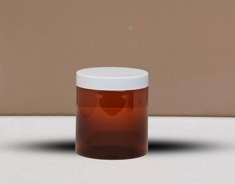 500g Plastic Jar With White Lid
