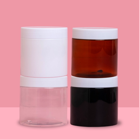 200g Plastic Jar With White Lid