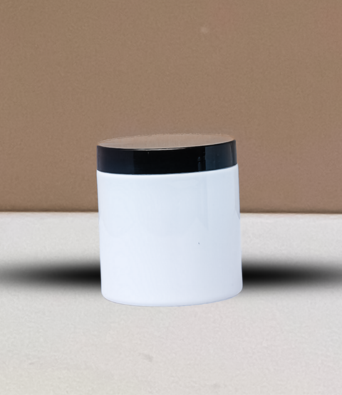 500g Plastic Jar With Black Lid