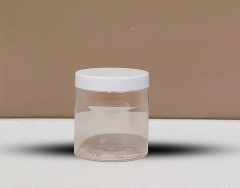 500g Plastic Jar With White Lid