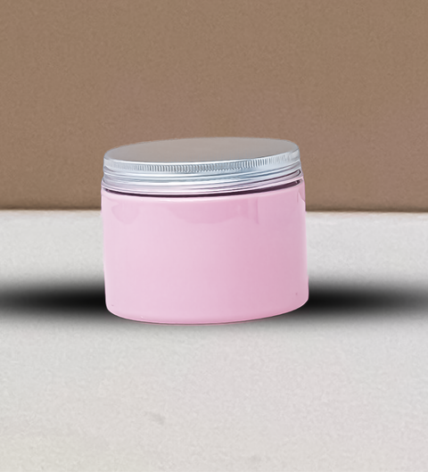 300g Plastic Jar With Silver Aluminium Lid
