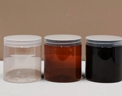 500g Plastic Jar With Clear Lid