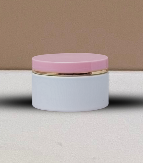 250g Jar with Pink Lid + Gold Strip