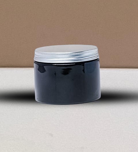 300g Plastic Jar With Silver Aluminium Lid