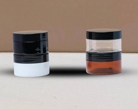 100g Plastic Jar With Black Lid