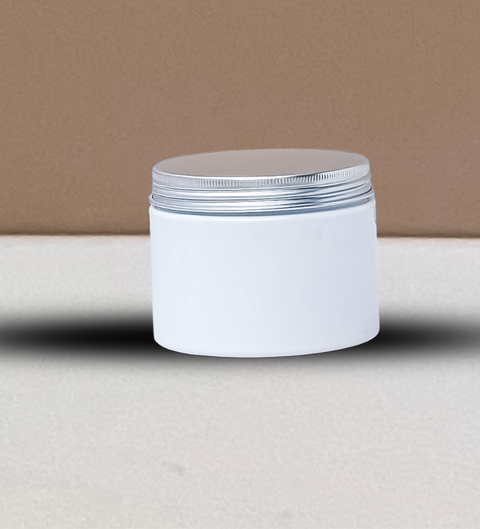 300g Plastic Jar With Silver Aluminium Lid
