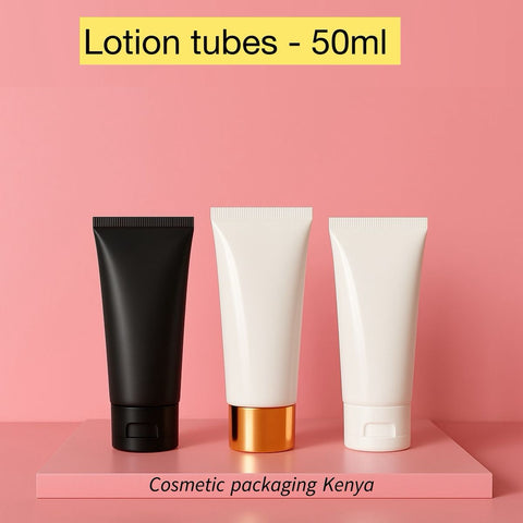 50Ml Matte Black Lotion Tube