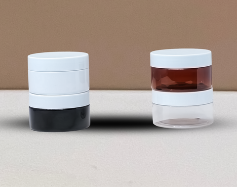 100g Plastic Jar With White Lid
