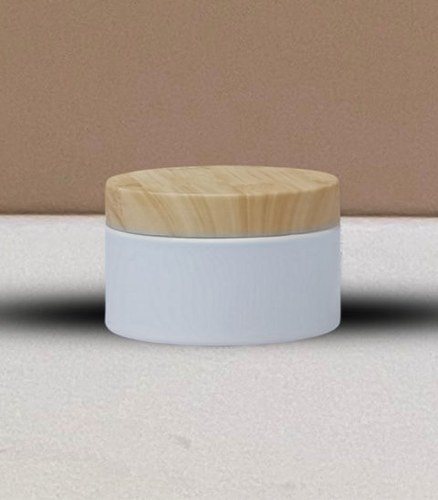 250g Wide Plastic Jar With Bamboo Lid