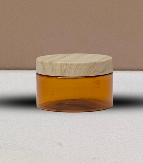 250g Wide Plastic Jar With Bamboo Lid