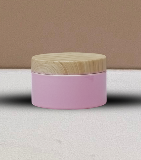 250g Wide Plastic Jar With Bamboo Lid
