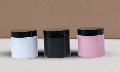 200g Plastic Jar With Black Lid