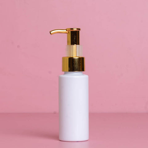60Ml Pet Bottle With All Gold Lotion Pump
