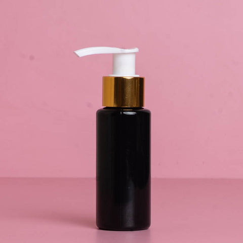 60Ml Pet Bottle With Old Gold White Lotion Pump