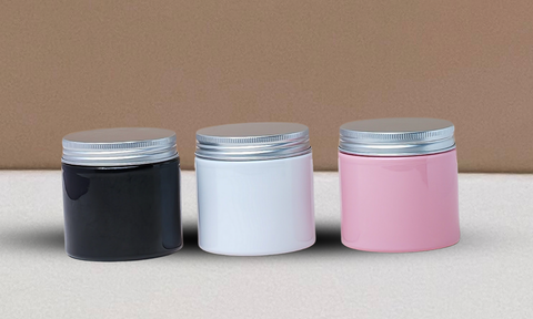 200g Plastic Jar With Silver Aluminium Lid