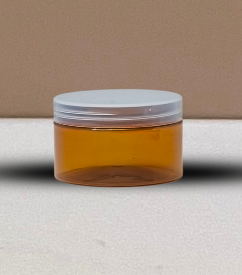 250g Wide Plastic Jar With Clear Lid
