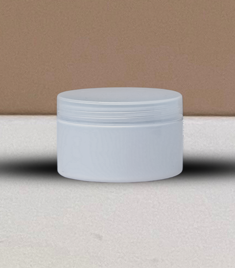 250g Wide Plastic Jar With Clear Lid