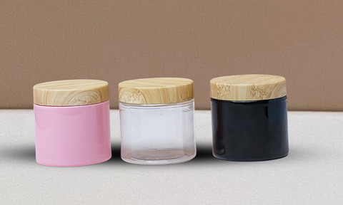 200g Plastic Jar With Bamboo Lid
