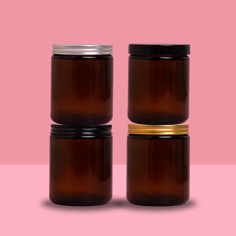 250g Amber Glass Jars